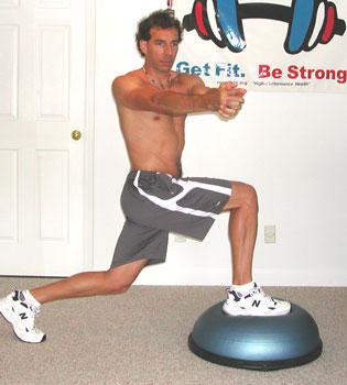 Ron Jones-BOSU Rotational Lunge