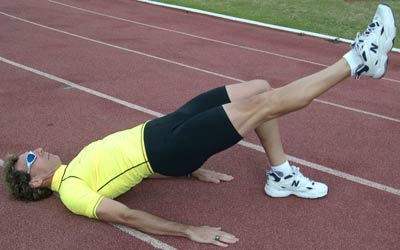 Supine Bridge with Leg Extension