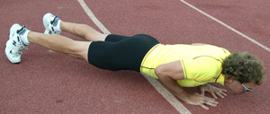 "Narrow" Push Up-Position 2 (Down)