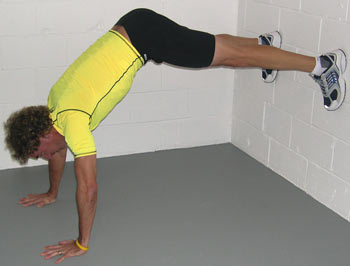 "Inverted" Push-Up: 45 Off Wall-1