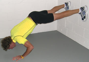 "Inverted" Push-Up: 45 Off Wall-2