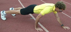 "Split" Push Up-Position 3 (Split Left-Up)