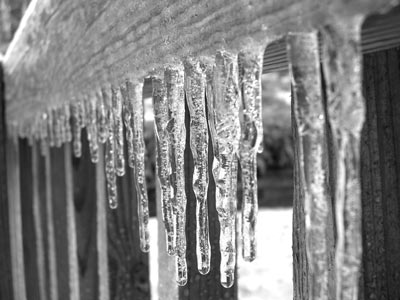 Deck & Dripping Ice-Photo by Ron Jones