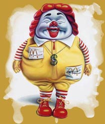 Obese Ronald McDonald