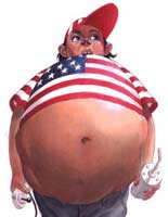 Obese American Kid
