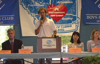 Ron Jones @ Boys & Girls Club Press Conference, 7-25-03