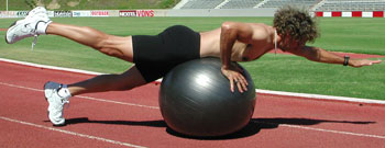 Ron Jones-Stability Ball Superman Pointer