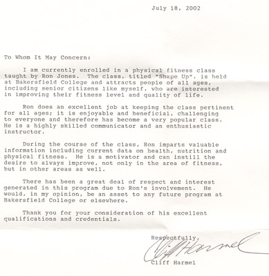 Support Letter