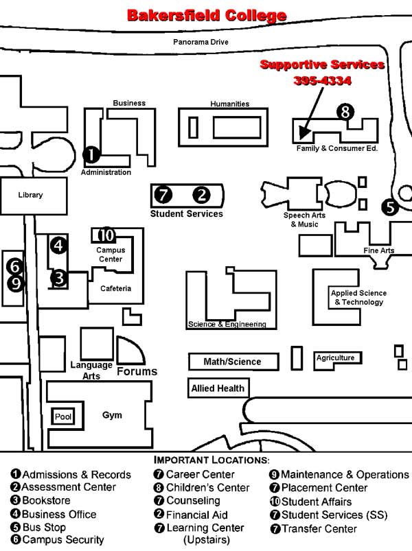 bakersfield college delano campus map Bakersfield College Campus Map bakersfield college delano campus map