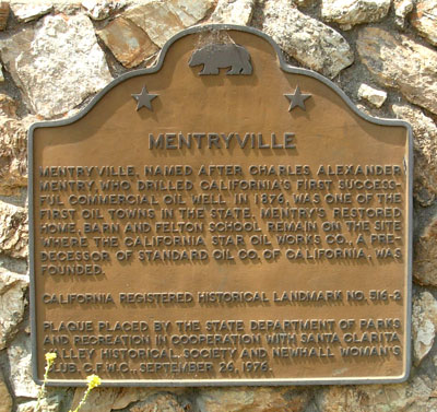 Mentryville Historical Marker